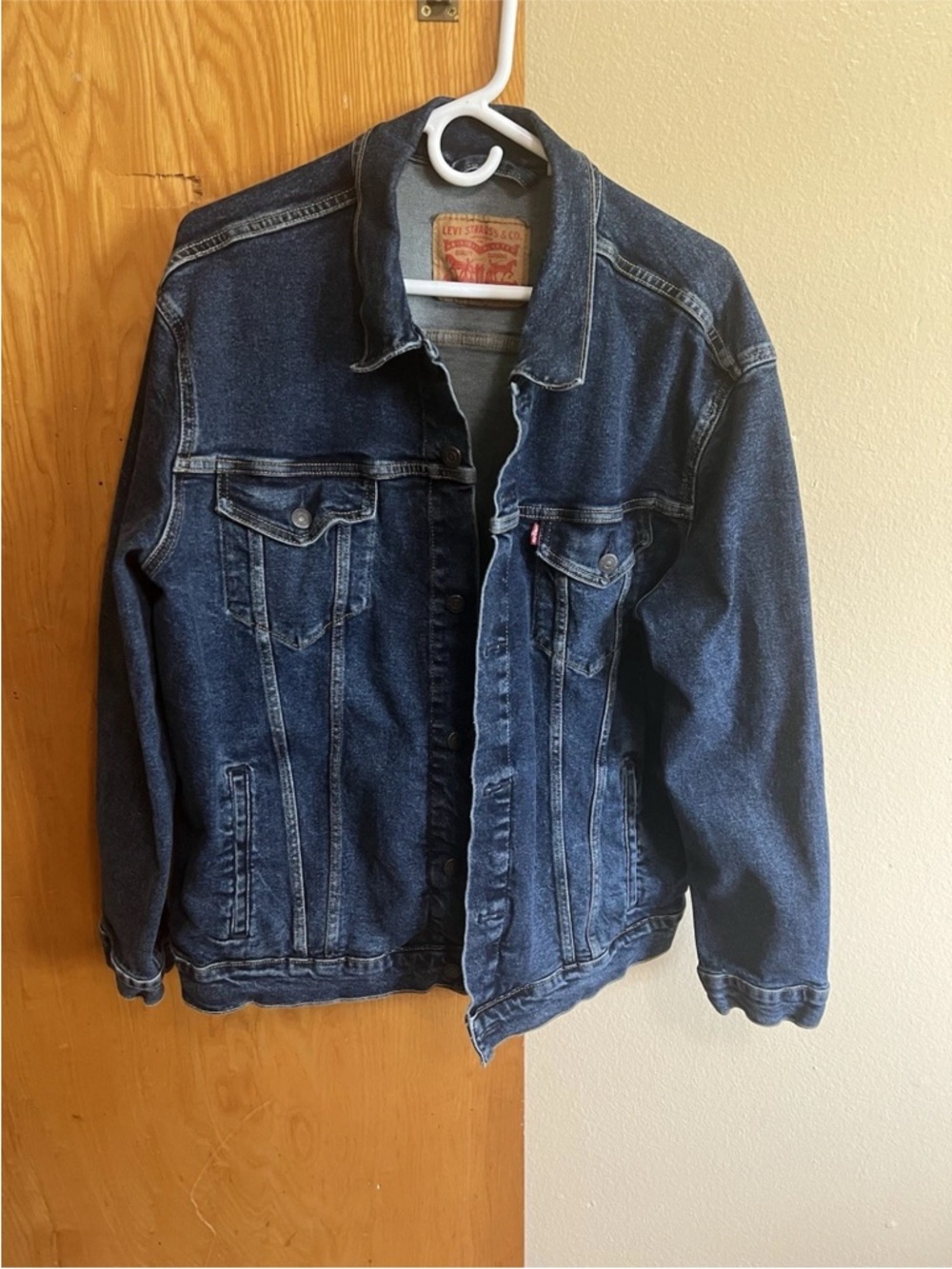 Levi’s 72334-0322 Trucker Jacket XXL Dark Blue Denim Stretch 2XL